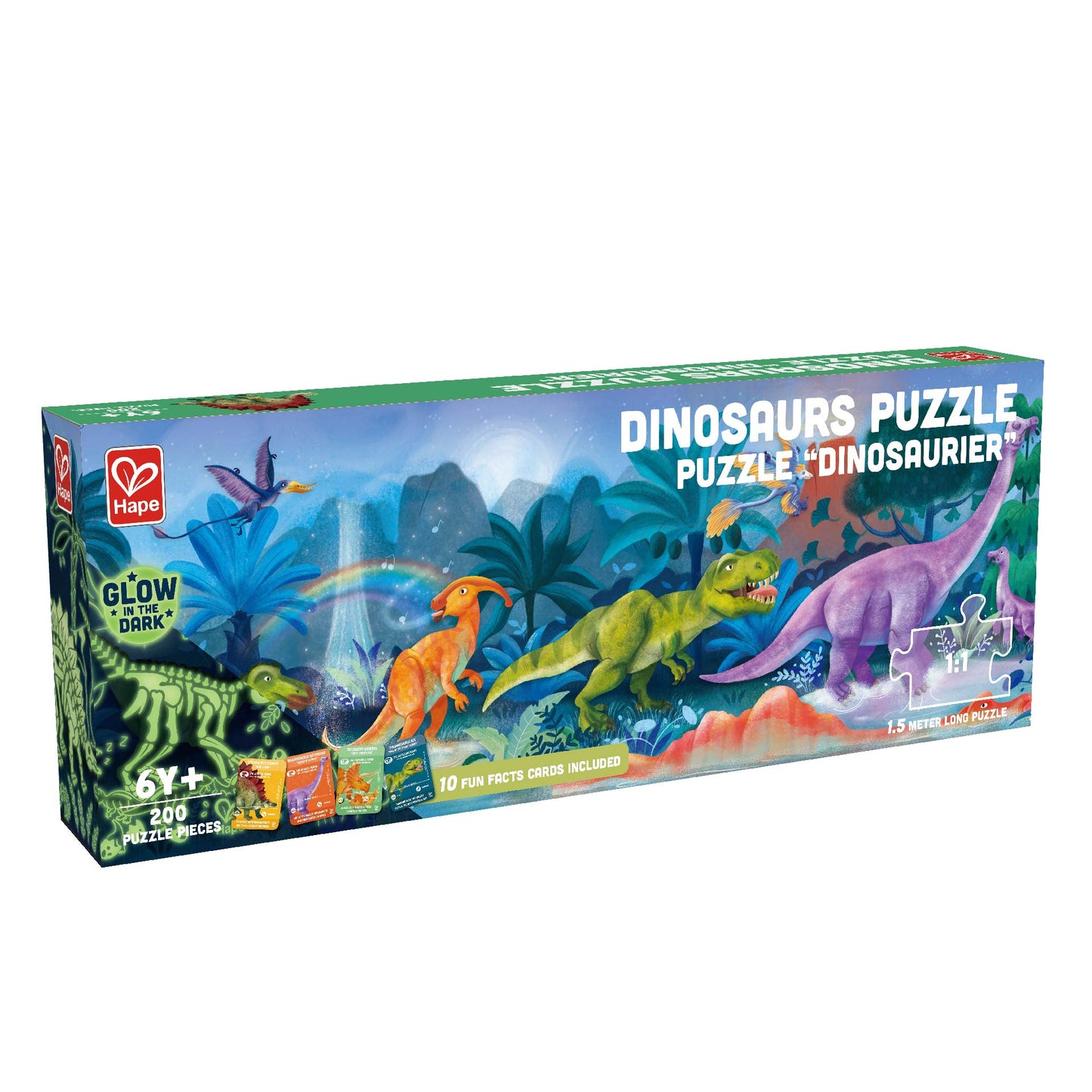 DINOSAURS PUZZLE GLOW IN THE DARK