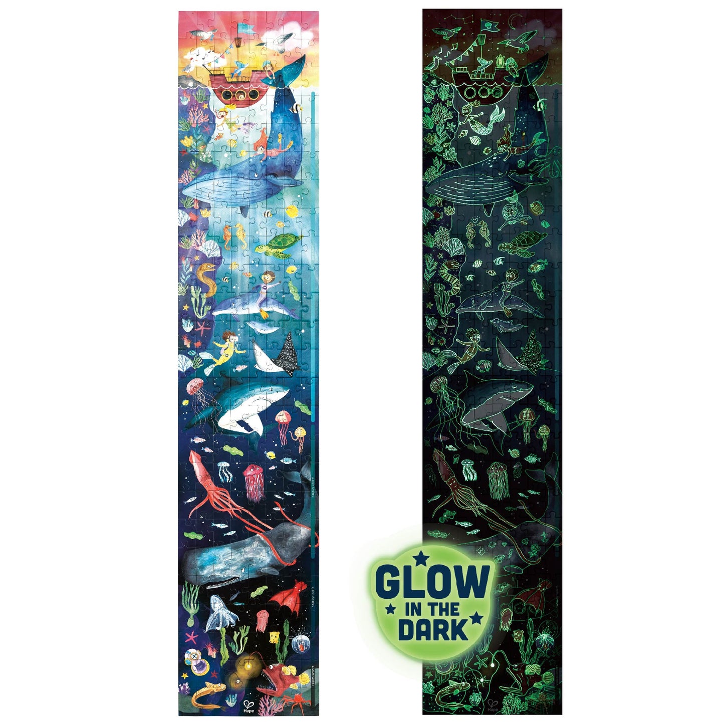 Hape Ocean Life Puzzle Glow in the dark