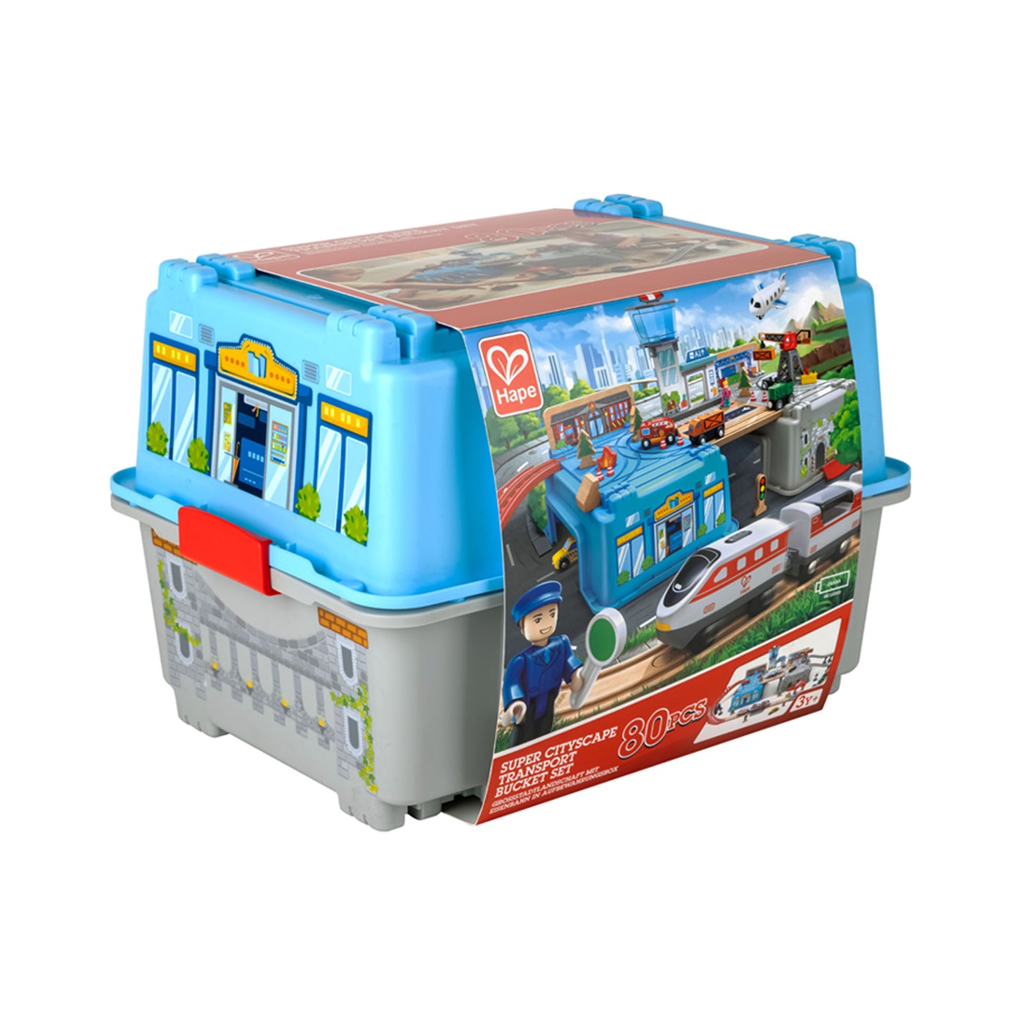 Hape Super Cityscape Transport Bucket Set